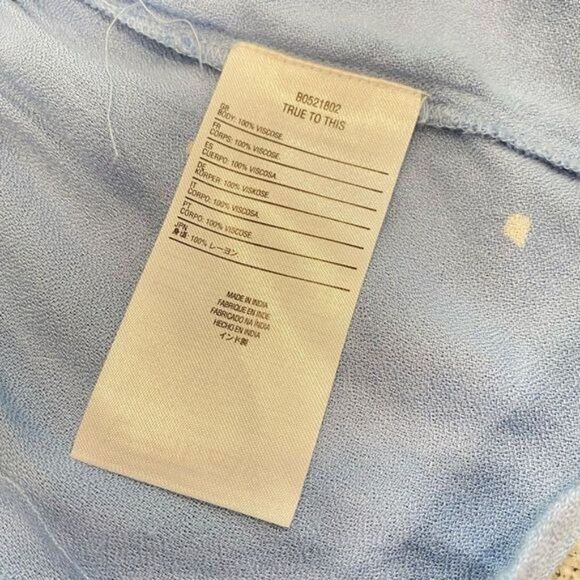 Volcom Small S Light Blue Tank White Polka Dot Peplum Ruffle Top - Picture 10 of 10